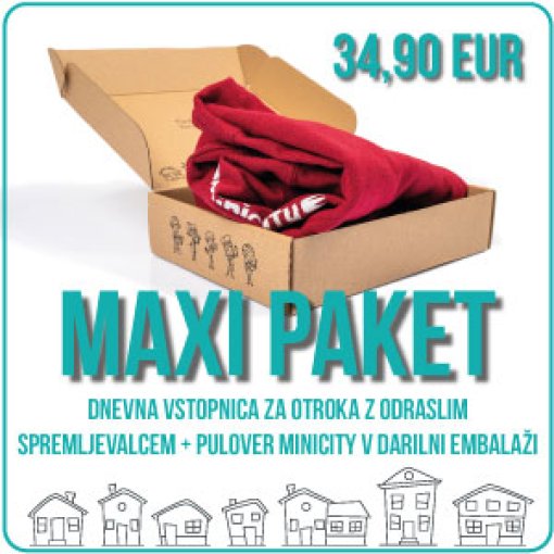 DARILNA VSTOPNICA MINICITY MAXI